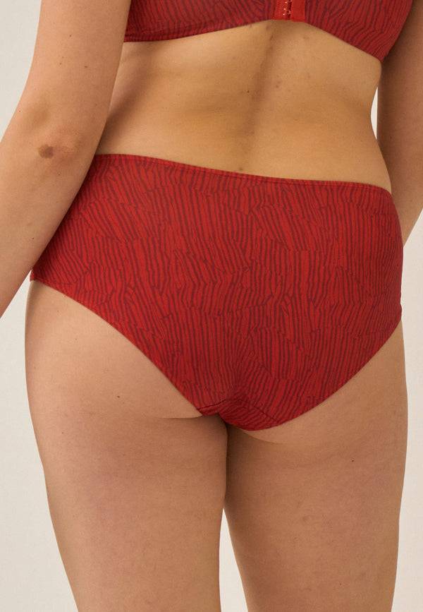 Naturana Softer Slip mit Glanzband - Negroni Print Rabatt