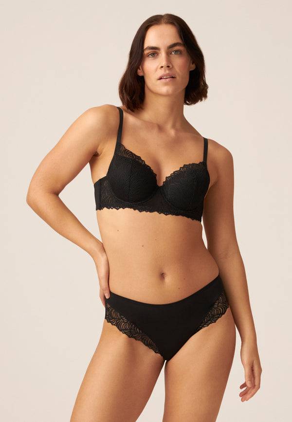 Naturana Panty mit Spitzendetails - Schwarz Günstig kaufen