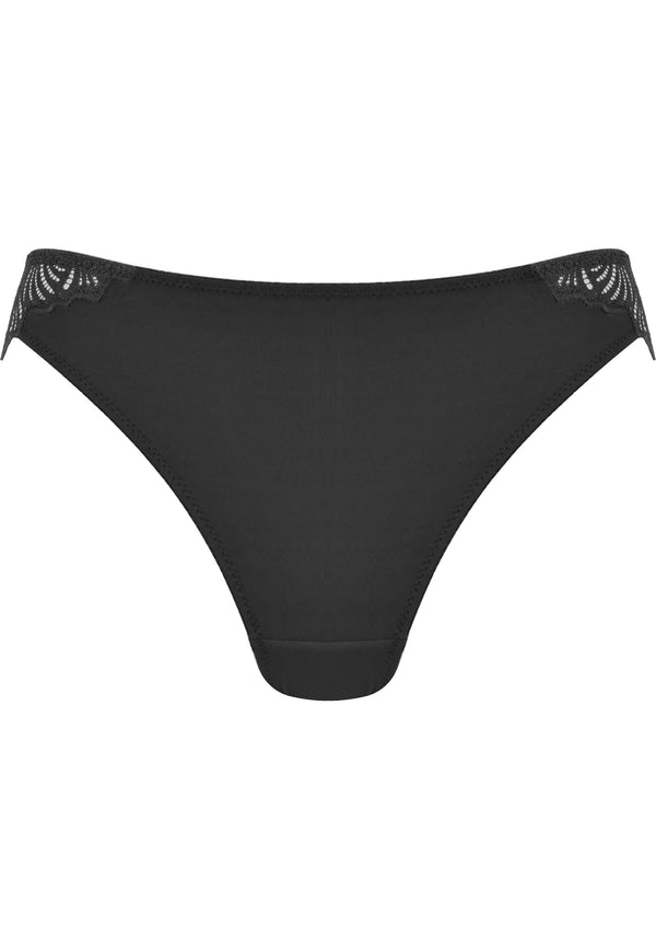 Naturana Slip mit Spitzendetails - Schwarz Versandkostenfrei