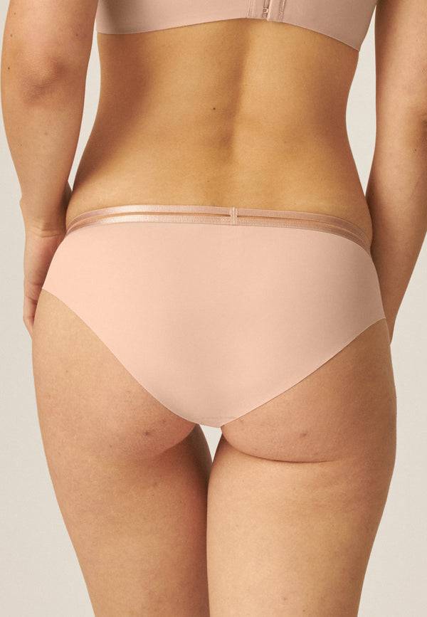 Naturana Clean Cut Slip mit Mesh-Details - Light Beige Weihnachtsangebot