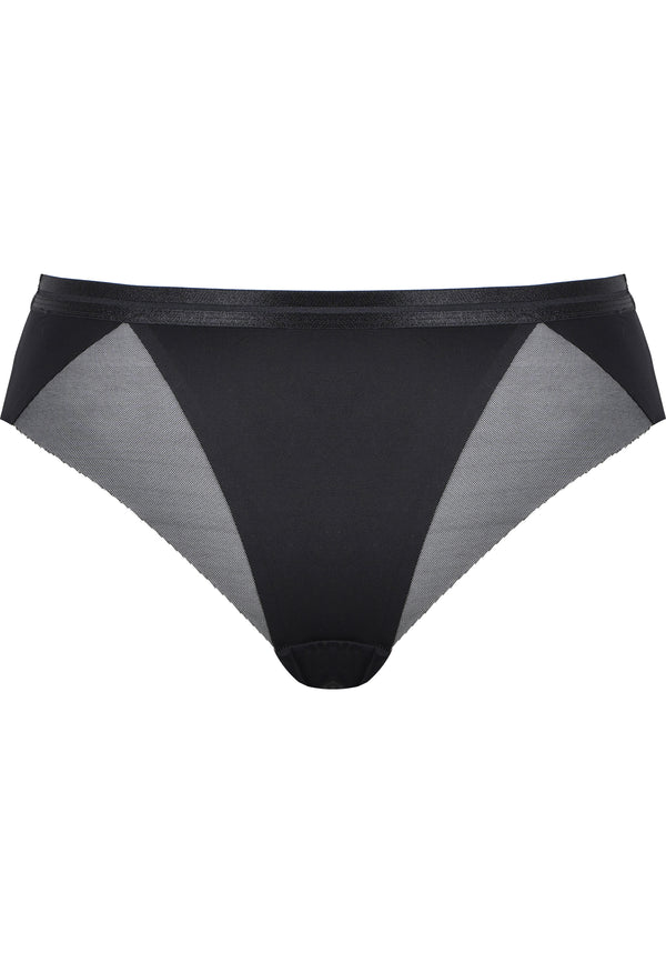 Naturana Clean Cut Slip mit Mesh-Details - Schwarz Osterangebot