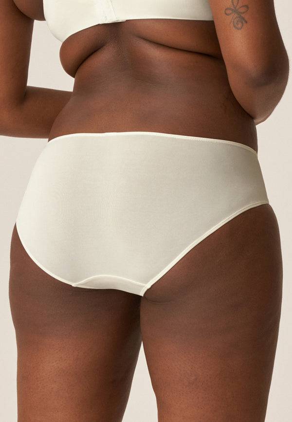 Naturana Softer Slip mit Glanzband - Ecru Vatertagsangebot