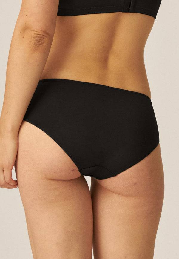 Naturana Softer Slip mit Glanzband - Schwarz Valentinstagsangebot
