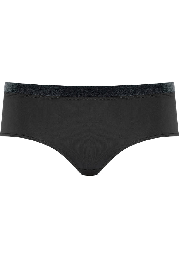 Naturana Softer Slip mit Glanzband - Schwarz Valentinstagsangebot
