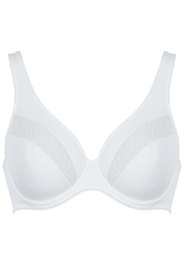 Naturana Bügel-BH mit Spitzendetails - Weiss VIP-Rabatte