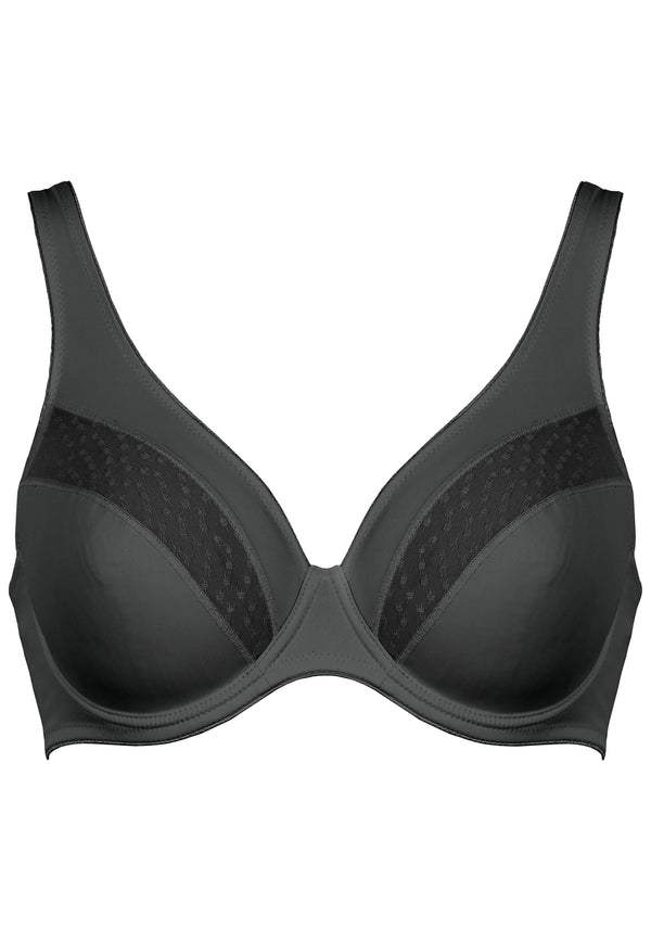Naturana Bügel-BH mit Spitzendetails - Schwarz Tiefpreis