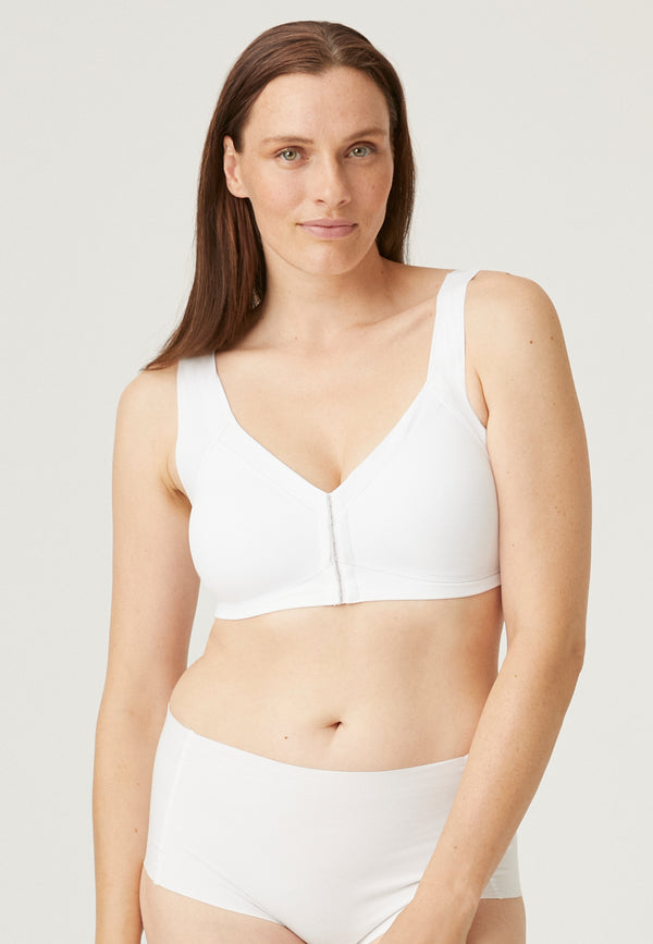 Naturana Vorderverschluss-BH - Weiss 50% Rabatt mit kostenlosem Versand