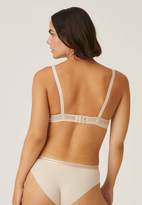 Naturana Spacer Bügel-BH mit Mesh Details - Light Beige Kostenloser Versand international
