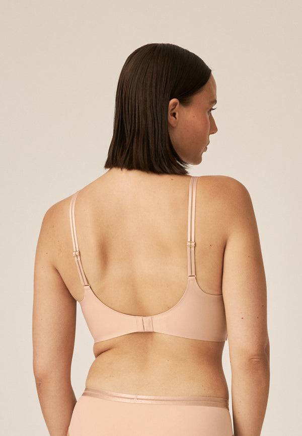 Naturana Softer Wohlfühl-BH mit Mesh-Details - Light Beige Speichern exportieren