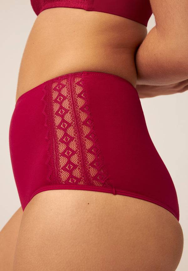 Naturana Perioden Highwaist Slip - Cassis Im Verkauf