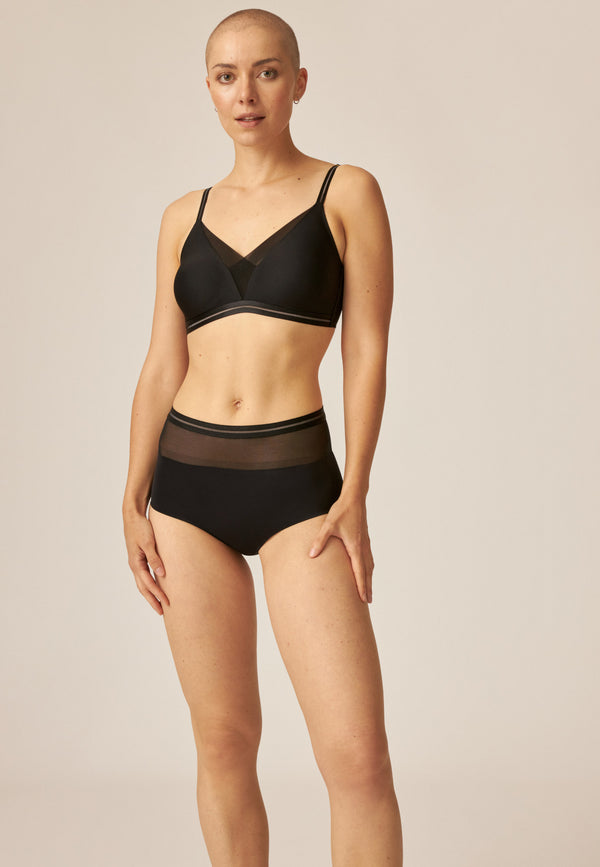 Naturana High Waist Panty - Schwarz 50% Rabatt für begrenzte Zeit