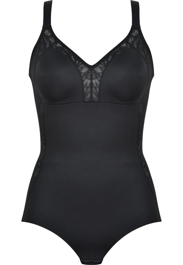 Naturana Minimizer Body mit Spitze - Schwarz Rabatte dieses Monats