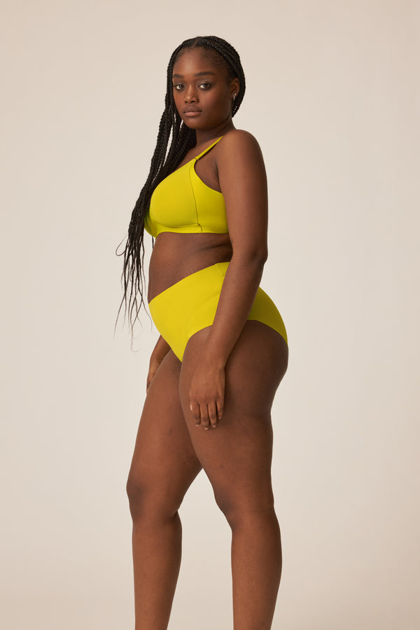Naturana High Waist Slip mit leichtem Shape-Effekt - Golden Olive Verkauf
