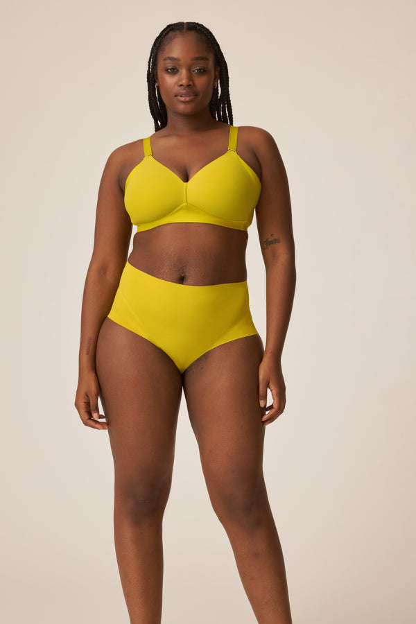 Naturana High Waist Slip mit leichtem Shape-Effekt - Golden Olive Verkauf