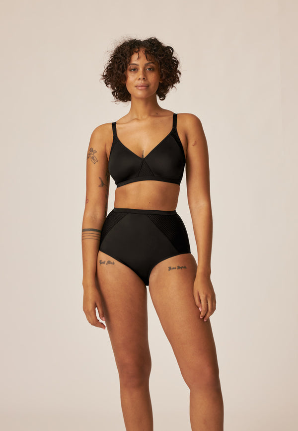 Naturana Comfort High Waist Slip - Schwarz Angebote