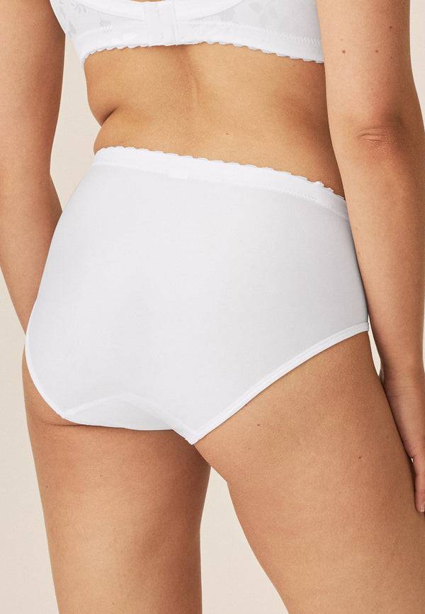 Naturana Minimizer Slip mit Blumenmuster - Weiss Meist gekauft