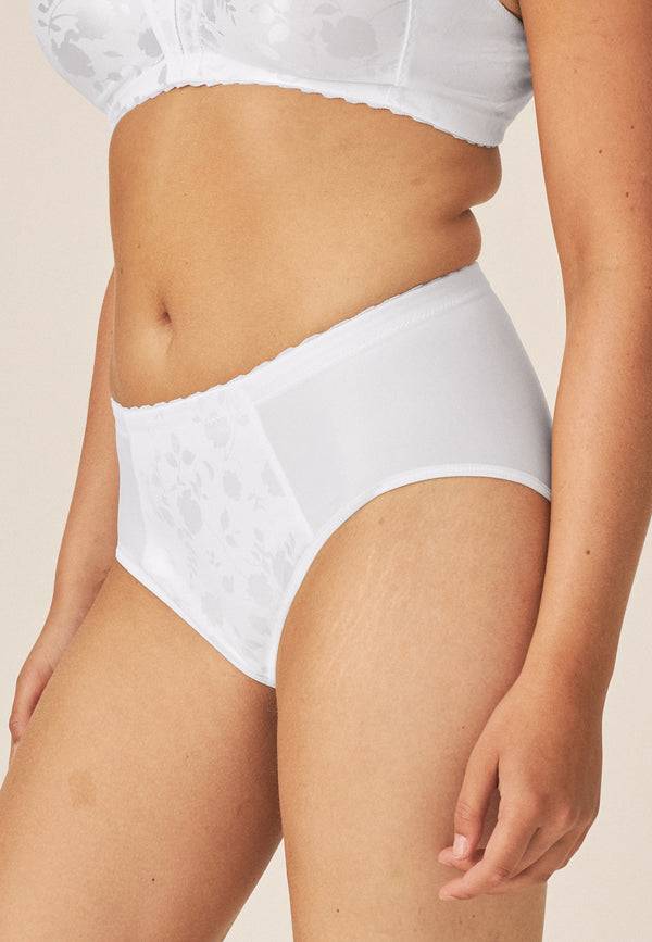 Naturana Minimizer Slip mit Blumenmuster - Weiss Meist gekauft