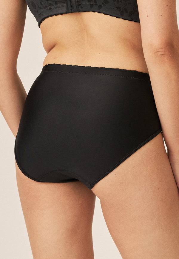 Naturana Minimizer Slip mit Blumenmuster - Schwarz Blitzverkäufe