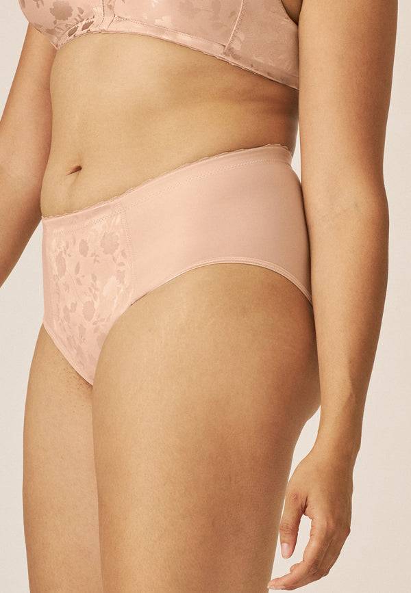 Naturana Minimizer Slip mit Blumenmuster - Light Beige Limitierter Zeitrabatt
