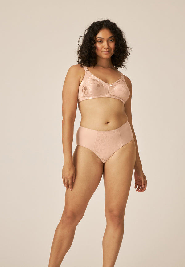 Naturana Minimizer Slip mit Blumenmuster - Light Beige Limitierter Zeitrabatt