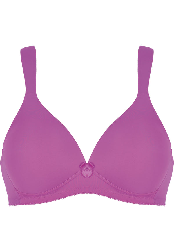 Naturana Soft-BH mit Schale und Entlastungsträgern - Purple Orchid Großer Ausverkauf