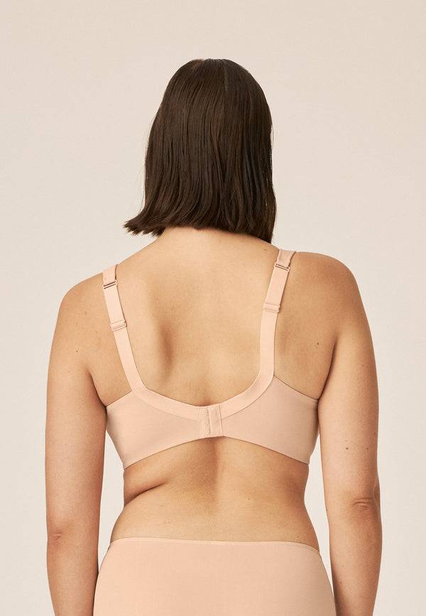 Naturana Bügelloser BH mit Schale und Glanzband - Light Beige Begrenztes Angebot