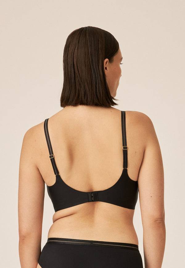 Naturana Softer Wohlfühl-BH mit Mesh-Details - Schwarz Saisonschlussverkauf