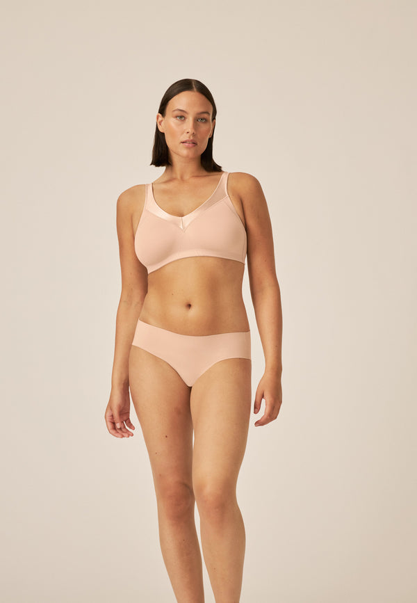 Naturana Minimizer Soft-BH mit Glanzband - Light Beige Weihnachtsangebot