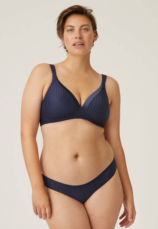 Naturana Streifen Soft-BH mit Schale - Navy Gestreift Muttertagsangebot