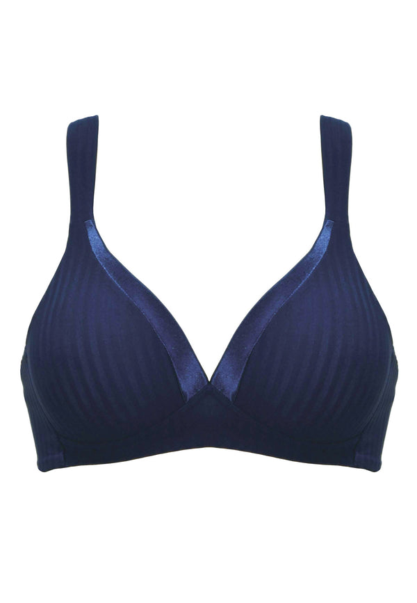 Naturana Streifen Soft-BH mit Schale - Navy Gestreift Muttertagsangebot