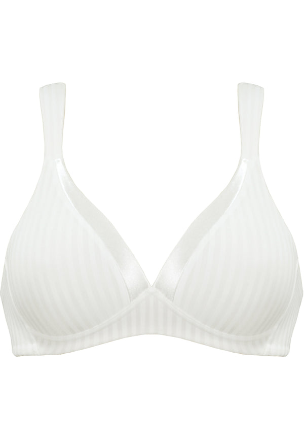 Naturana Streifen Soft-BH mit Schale - Ecru Gestreift Vatertagsangebot