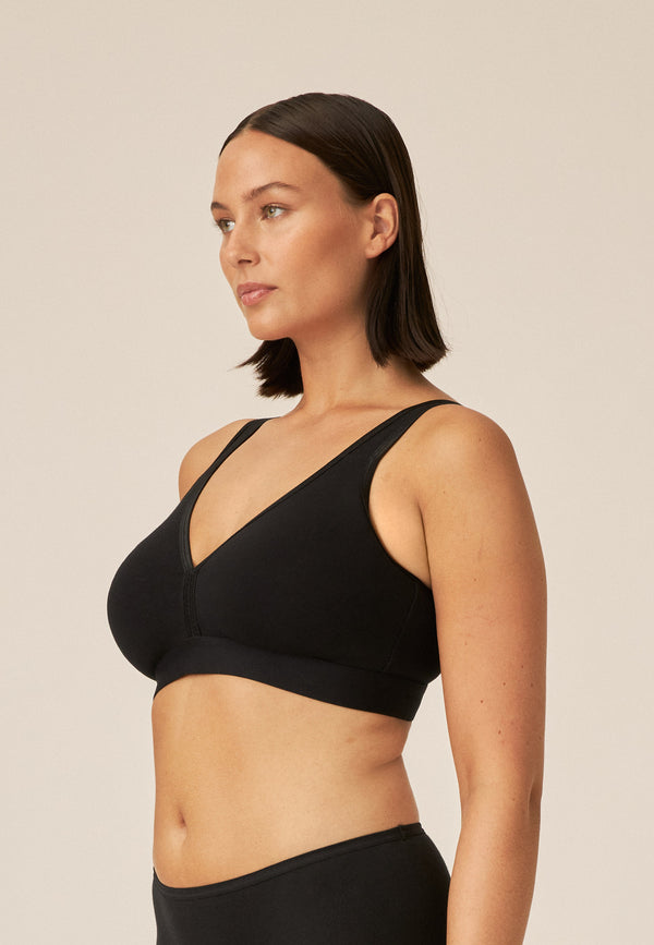 Naturana Athleisure Soft-BH - Schwarz Valentinstagsangebot