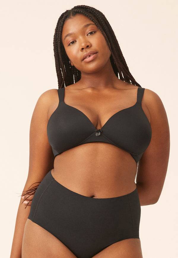 Naturana Soft-BH mit Schale und Entlastungsträgern - Schwarz Top Angebot