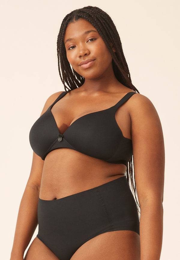 Naturana Soft-BH mit Schale und Entlastungsträgern - Schwarz Top Angebot