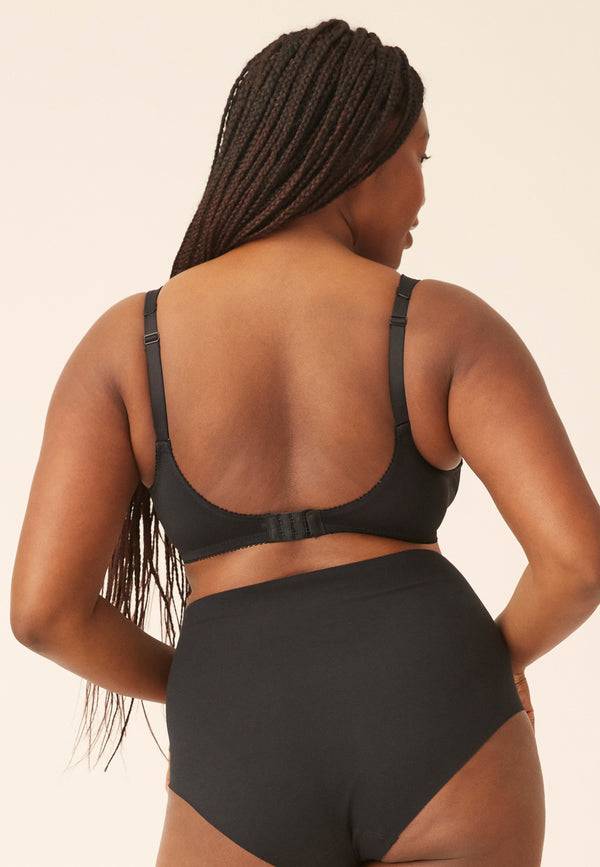Naturana Soft-BH mit Schale und Entlastungsträgern - Schwarz Top Angebot