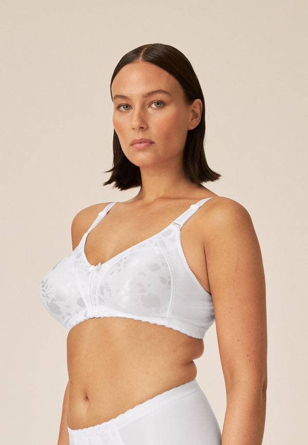 Naturana Minimizer Soft-BH in Blumenmuster - Weiss Online Outlet