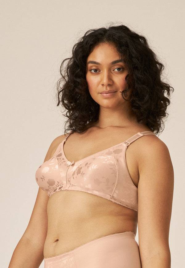 Naturana Minimizer Soft-BH in Blumenmuster - Light Beige Zeitlich begrenztes Angebot