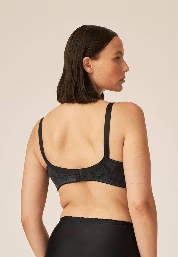 Naturana Minimizer Soft-BH in Blumenmuster - Schwarz Exklusive Angebote
