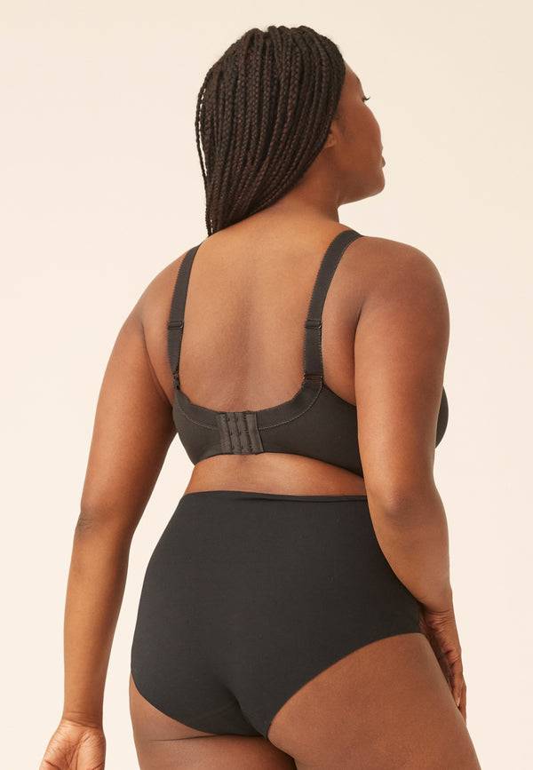 Naturana Klassischer Soft-BH mit Tasche - Schwarz Tägliche Deals