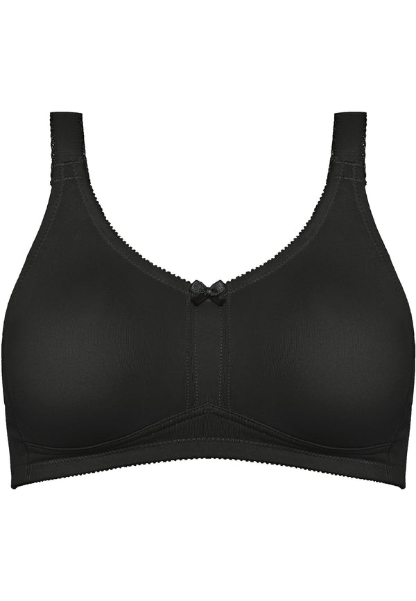 Naturana Klassischer Soft-BH mit Tasche - Schwarz Tägliche Deals