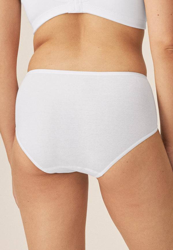 Naturana Midi Slip aus Biobaumwolle - Weiss Sonderangebote