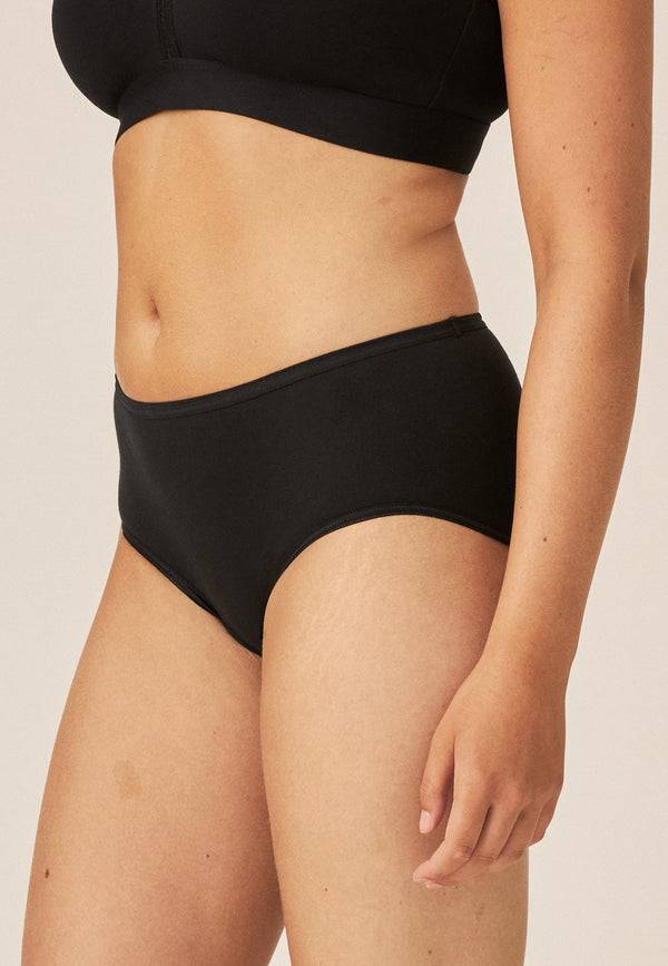 Naturana Midi Slip aus Biobaumwolle - Schwarz Riesige Ersparnisse