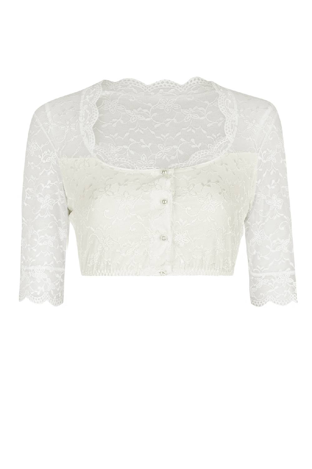 Nina Von C. Dirndl-Bluse Doris, halbarm Speichern exportieren
