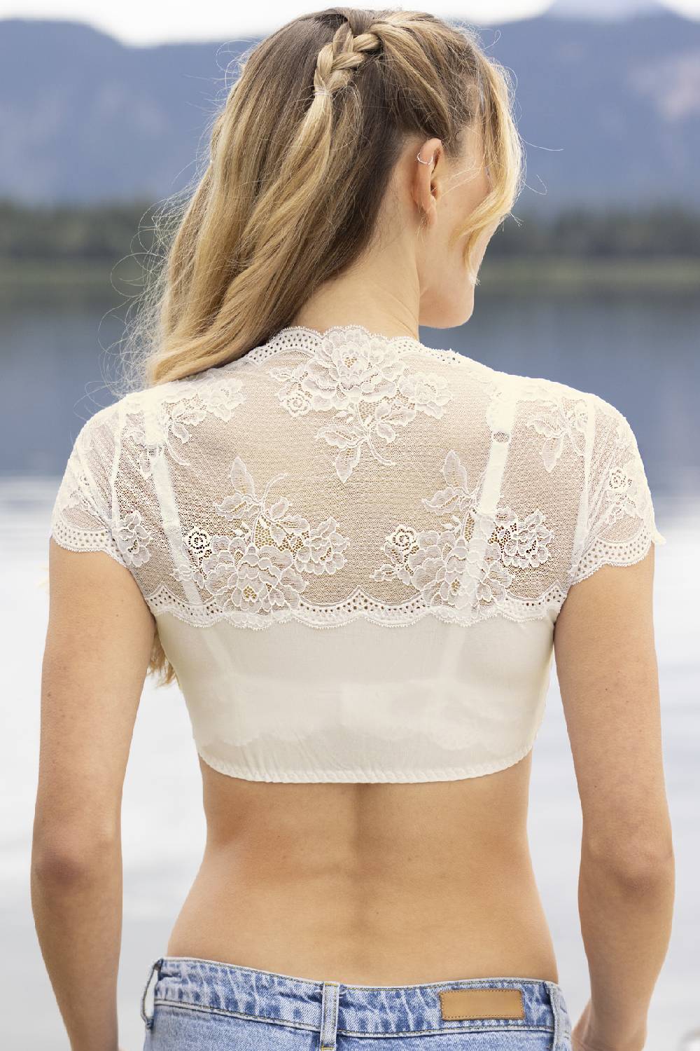 Nina Von C. Dirndl-Bluse Sybille, kurzarm Angebote