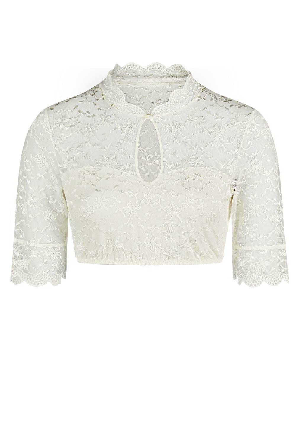 Nina Von C. Dirndl-Bluse Annette, halbarm im Angebot