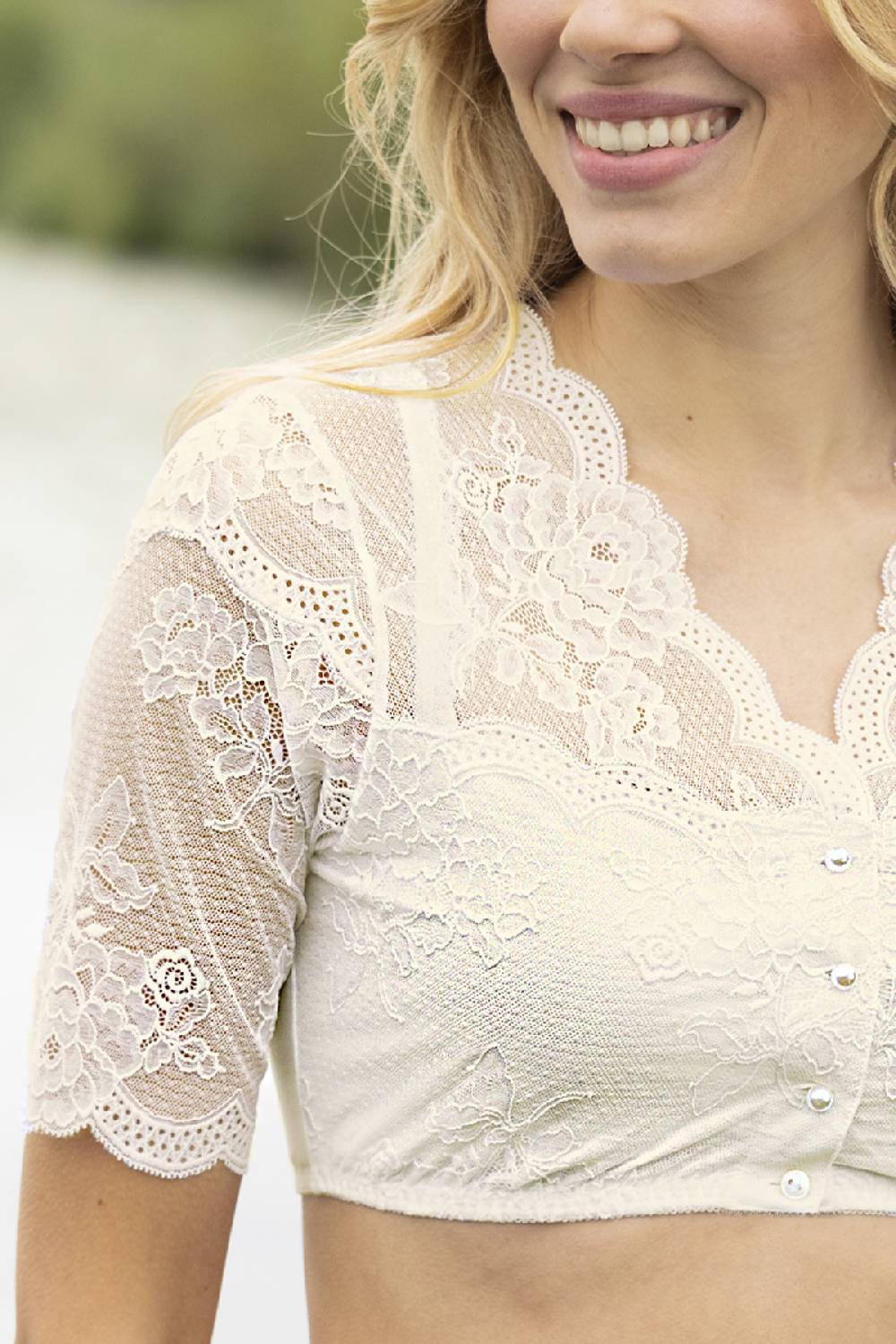 Nina Von C. Dirndl-Bluse Julia, halbarm Kostenloser Versand