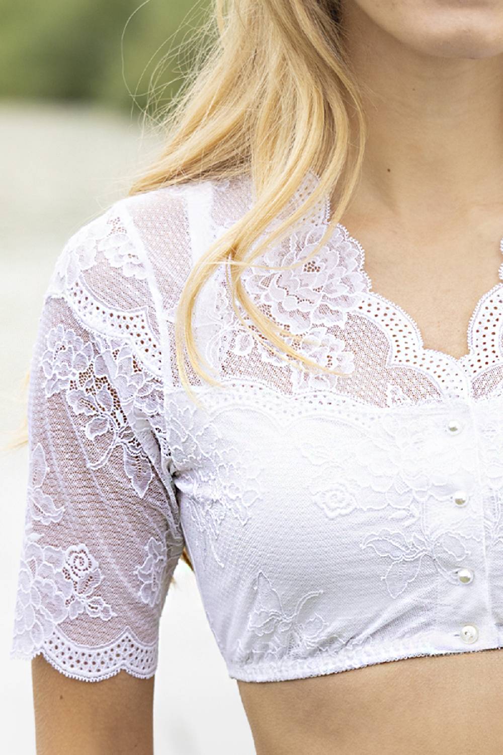 Nina Von C. Dirndl-Bluse Julia, halbarm Limitierter Zeitrabatt