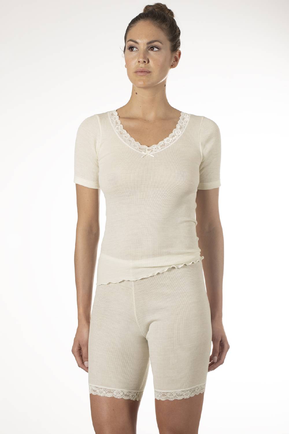 Nina Von C. Halbarm Shirt, WOOL SILK Top Angebot