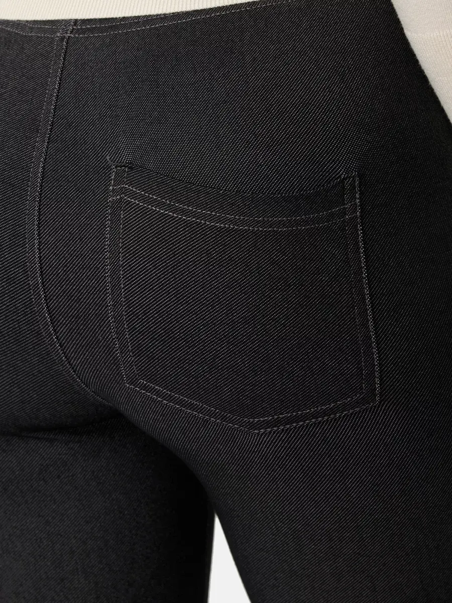 Nur Die Treggings in Jeans-Look - Relax & Go - schwarz - Größe 46-48 JETZT KAUFEN