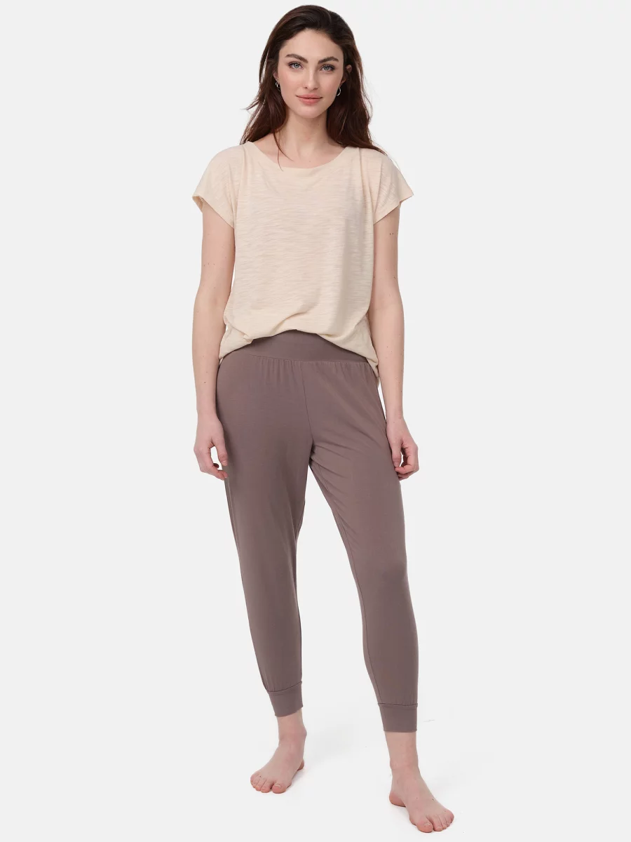 Nur Die Yoga-Hose - Relax & Go - dunkeltaupe - Größe 44-46 Discount Store für neue Produkte